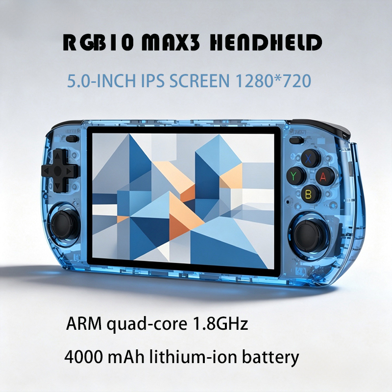 Retro Gaming Kiosk - RGB10 MAX3 5.0インチIPSスクリーン 1280*720 RK3566 オープンソースLinux