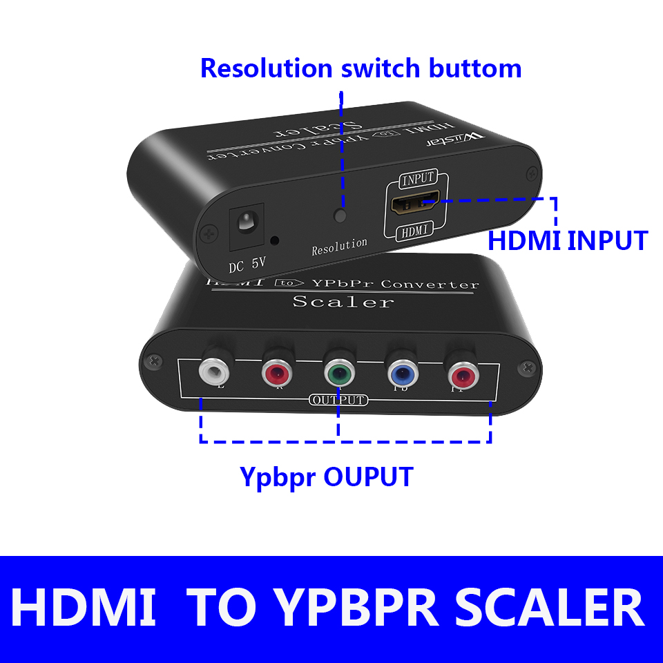 Scart To Hdmi - 1080P HDMI - コンポーネント Ypbpr RGB
