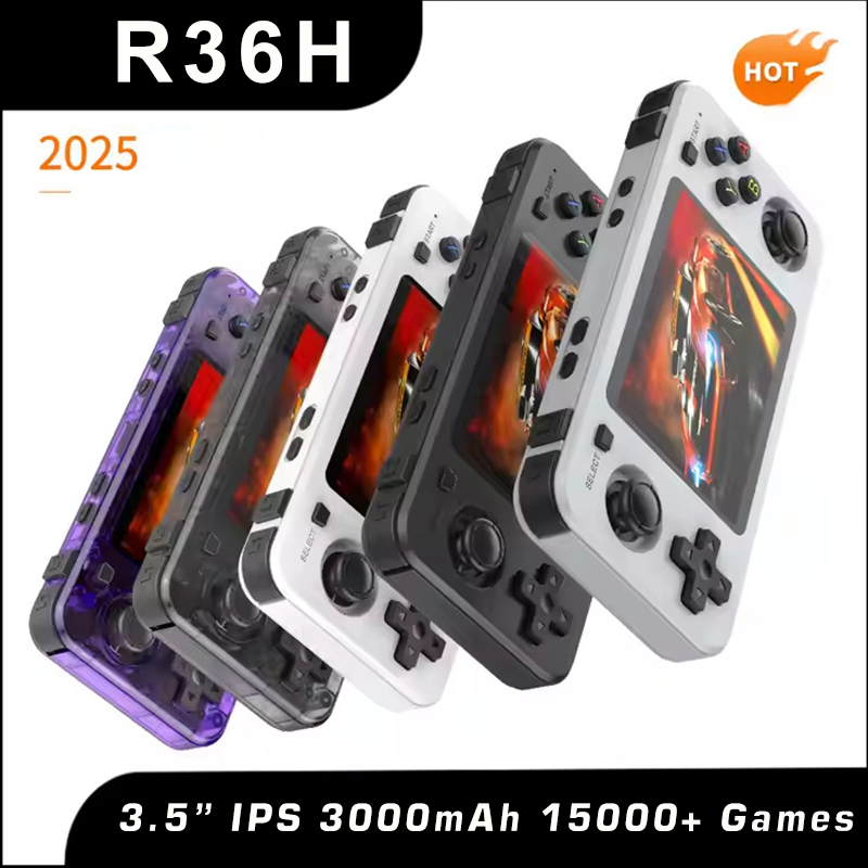 Retro Gaming Kiosk - 新しい R36H レトロハンドヘルドコンソールオープンソース Arkos システムクラシックゲームコンソール 3.5