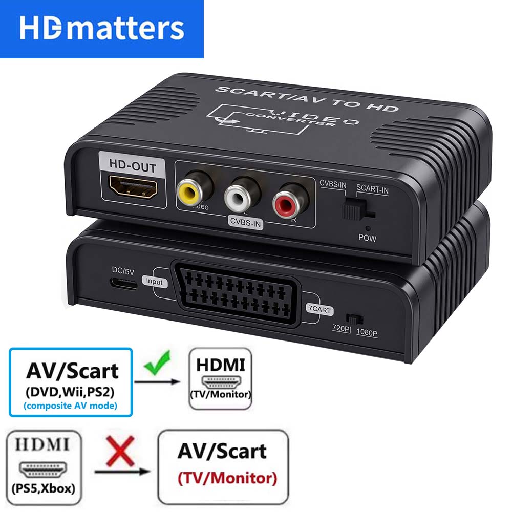 スカート-HDMIコンバーター 2-in-1 コンポジットA - Scart To Hdmi のレビューと価格
